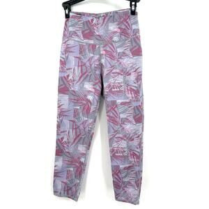 Hylete Size XS Leggings‎ Pink Stretch Activewear Geometric Activewear Gym Yoga